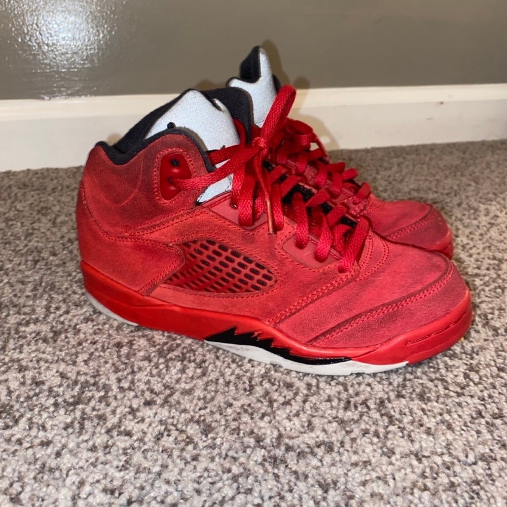 Jordan Red High-Top Sneakers